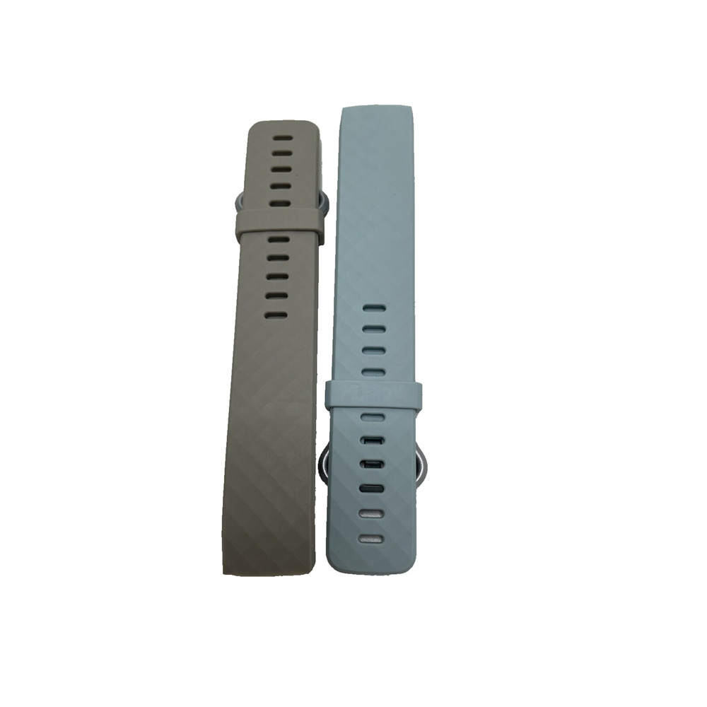 Fitbit Charge 3 Replacement Silicone Bands Sport Women‎ Men Adjustable Blue Grey
